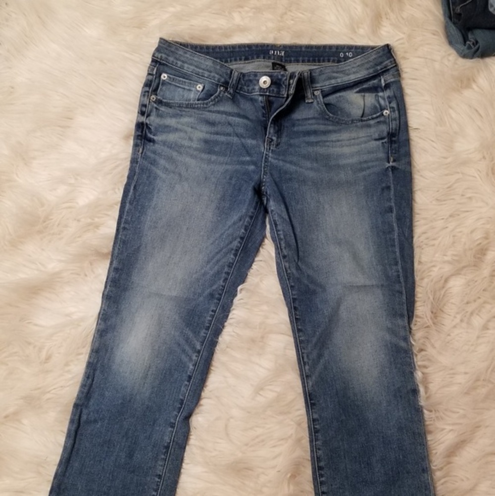 ana A New Approach‎ Womens Blue Straight Leg Jeans Size 30/10 Mid Rise Stretch